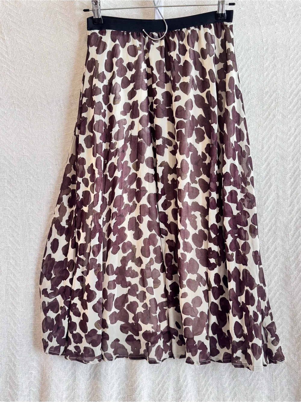 Sanctuary Cream and Brown Printed Circle Skirt